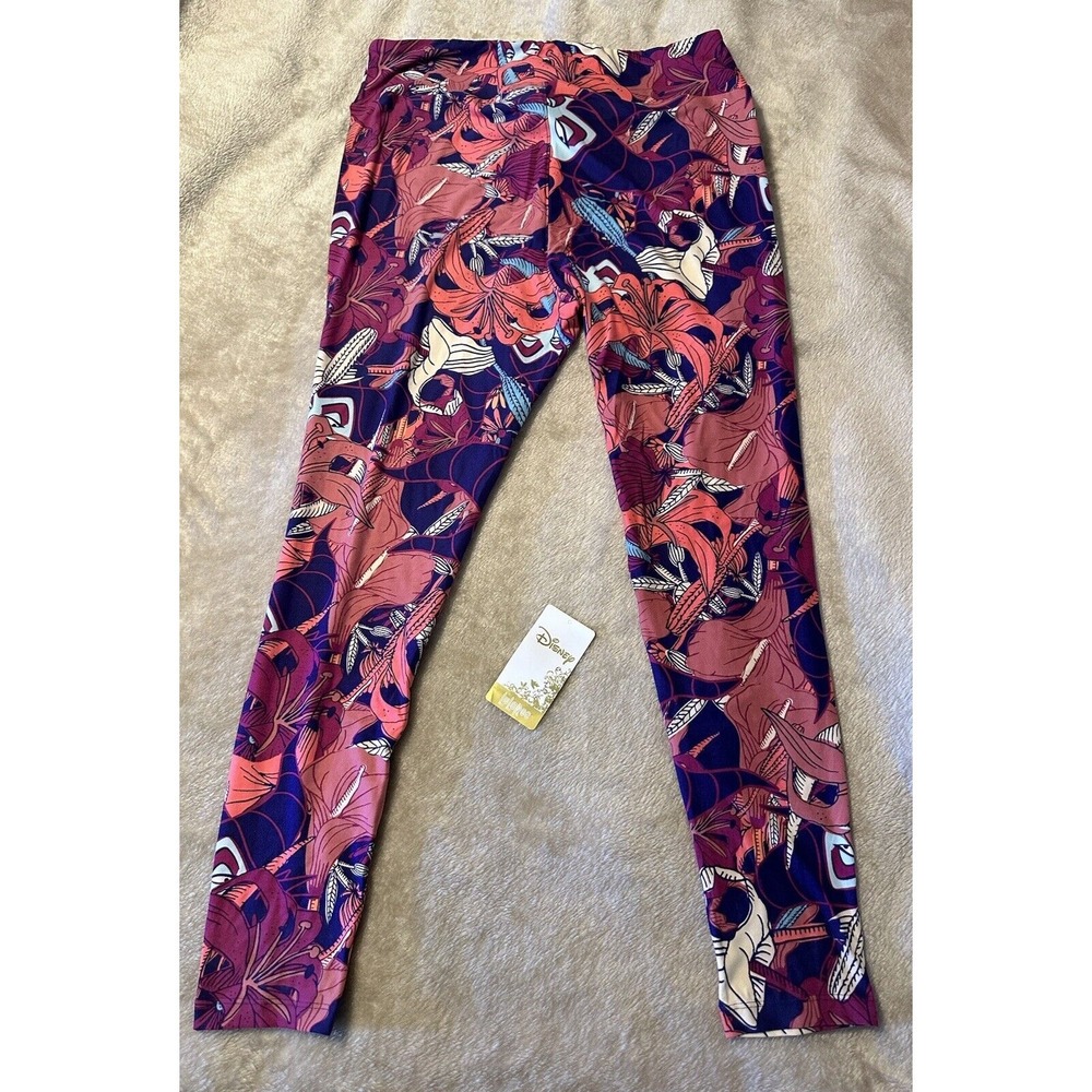 NWT Disney LulaRoe Leggings Villains Maleficent Queen Size TC2 Soft Comfort